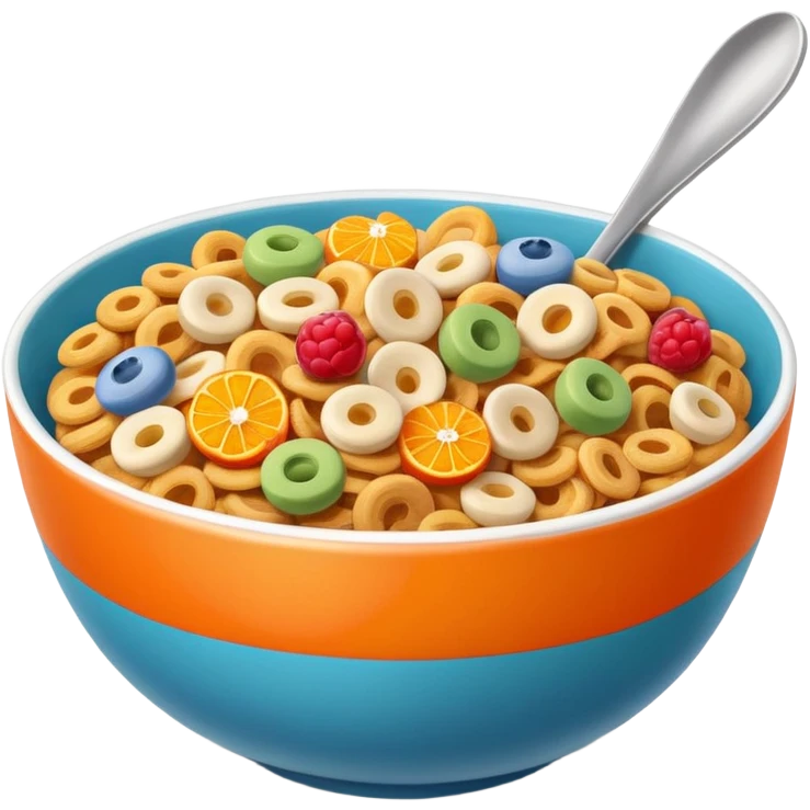 cereal colors with oranga package emoji
