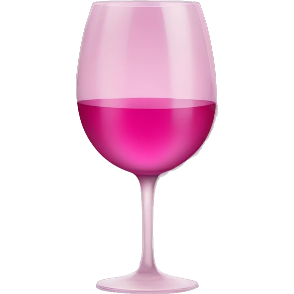 pink glass of wine  emoji
