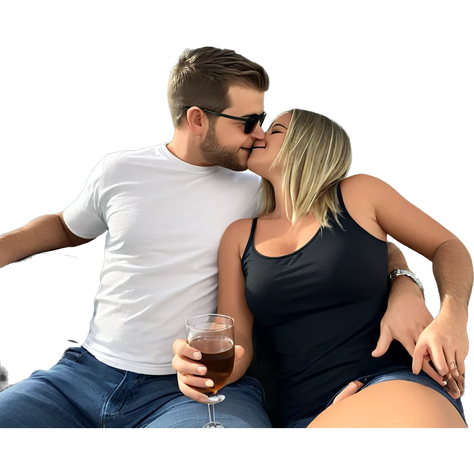 couple enjoying drinks together emoji
