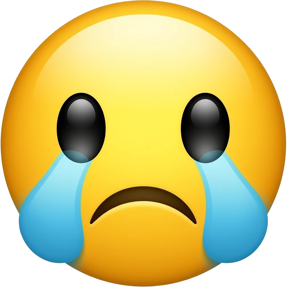 crying yellow emoji emoji