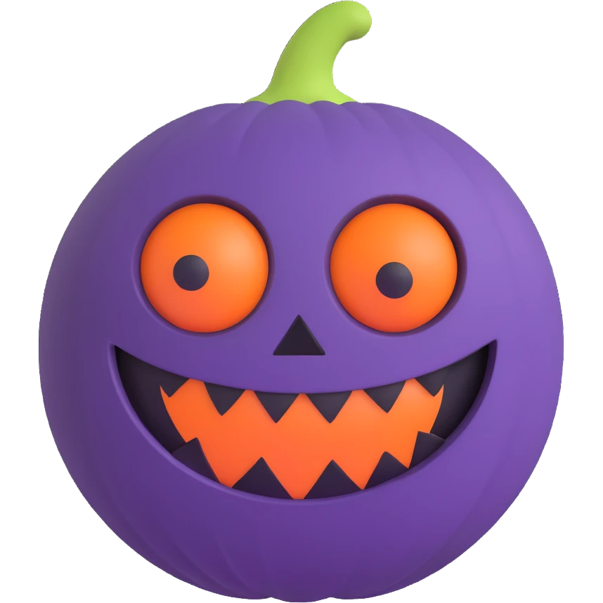 the Halloween monster ball emoji