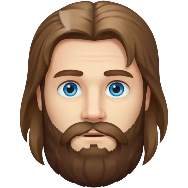 long haired bearded man emoji