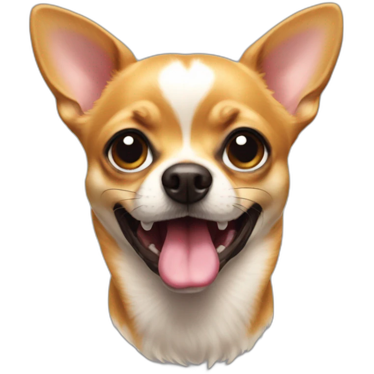 chihuahau tongue out emoji