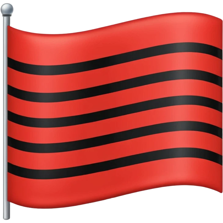 Creat an flag win red and black colour emoji