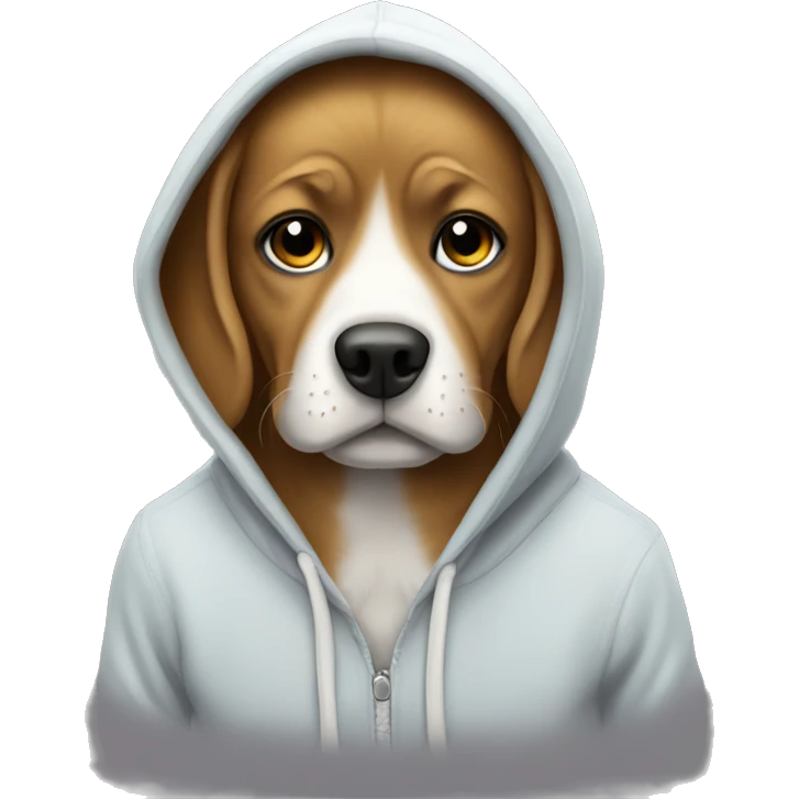 dog whit a hoodie emoji