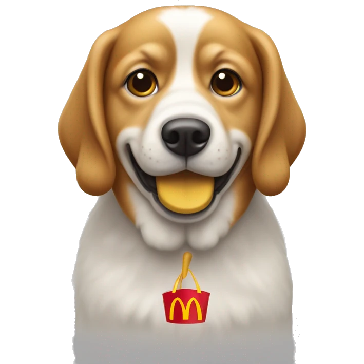 Un chien enployer de McDonald's emoji