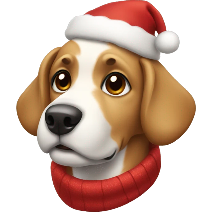 christmas dog emoji
