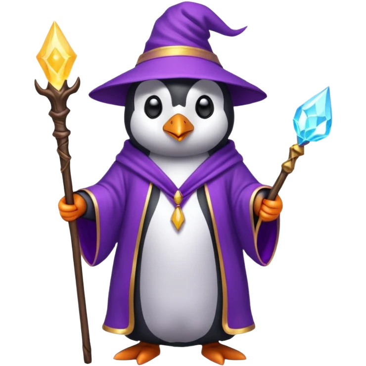 Penguin Wizard emoji