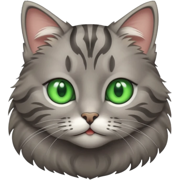Tabby grey cat emoji