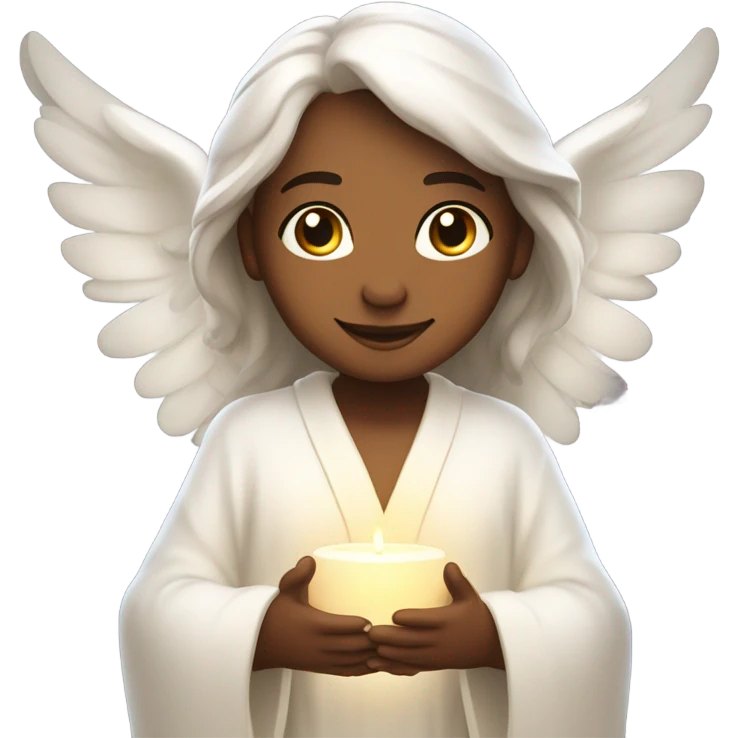 A thankful angel emoji