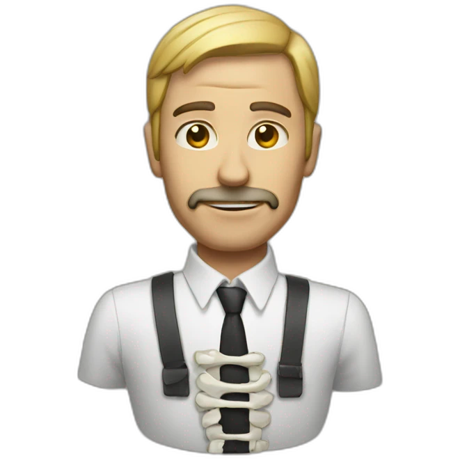 Man with skeleto emoji