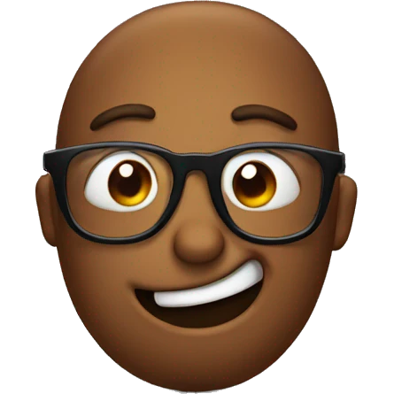 Poop with glasses emoji