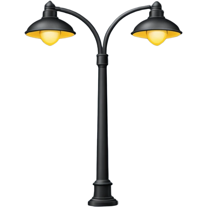 modern streetlights, US emoji