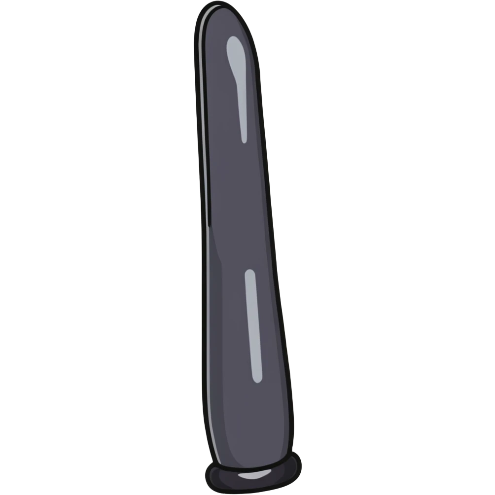 black dildo emoji