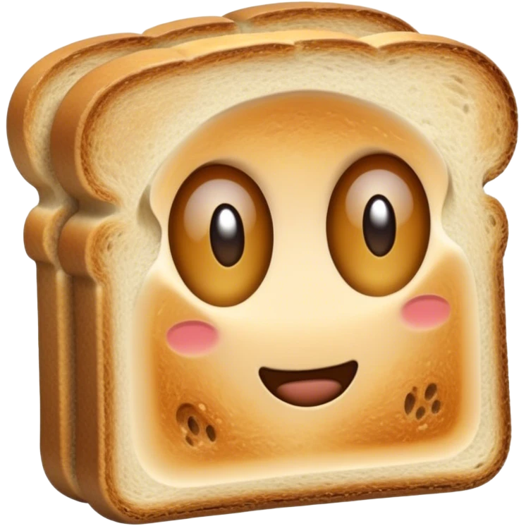 Normal toast with no face emoji