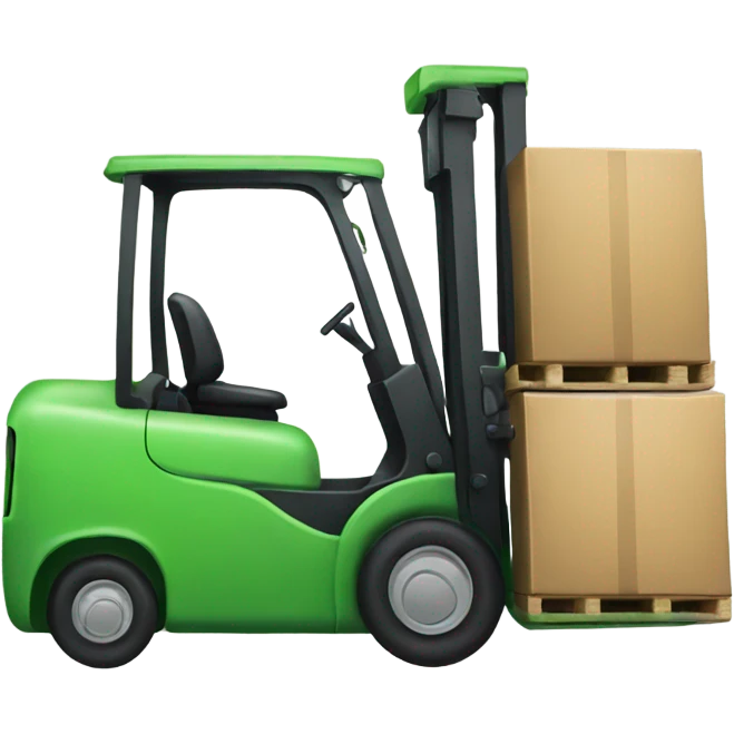 Green forklift emoji