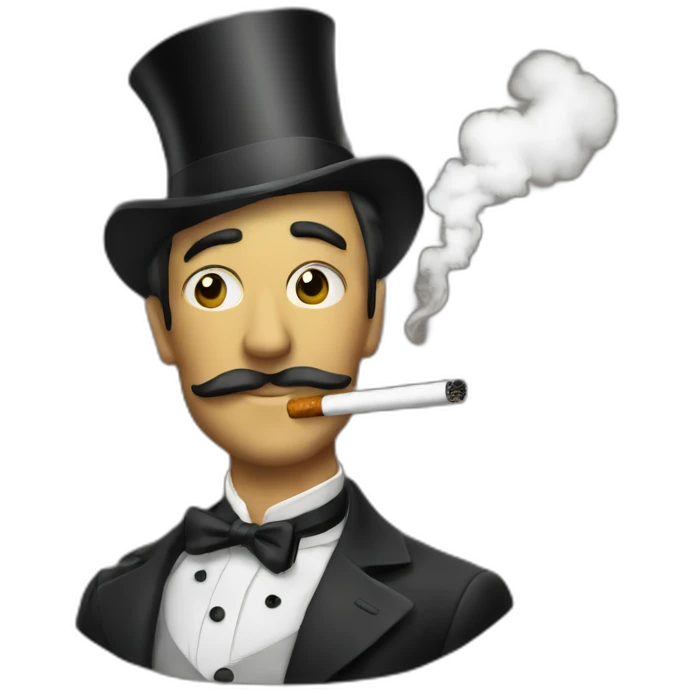 dandy smoking emoji