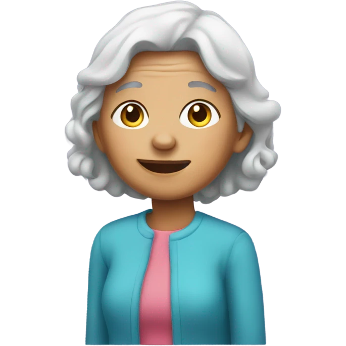 Grandmother with a girl emoji