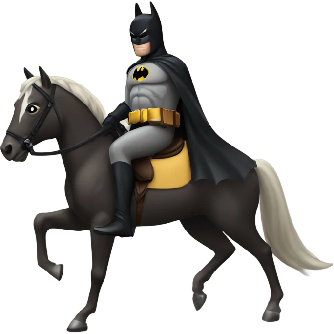 batman riding a horse emoji
