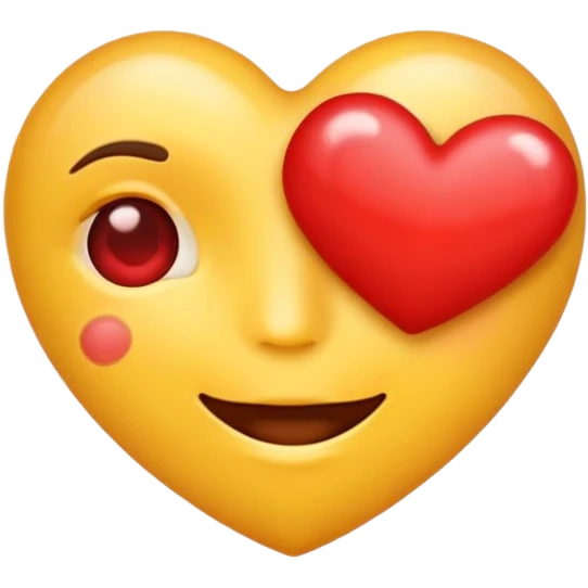 Kissing emoji and Heart eyes emoji
