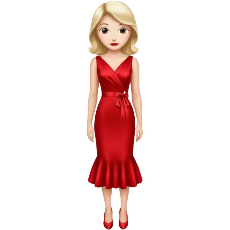 lady in red  emoji