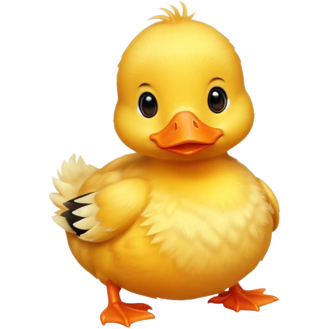 cute baby yellow duck emoji