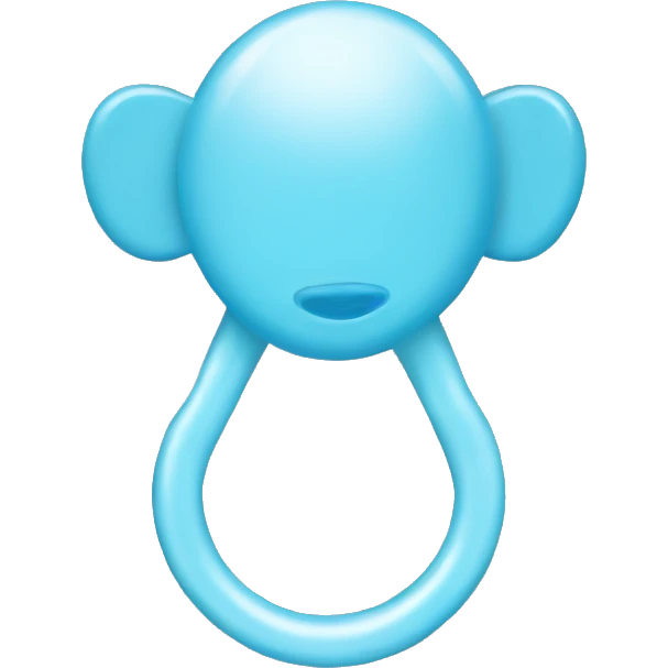 Light blue pacifier  emoji