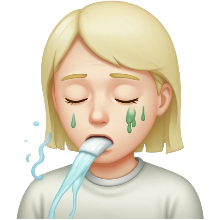 Poo getting sick emoji
