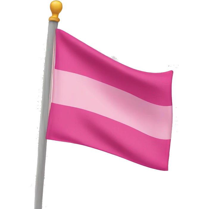 Pink flag emoji