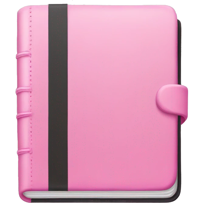 Pink journal emoji