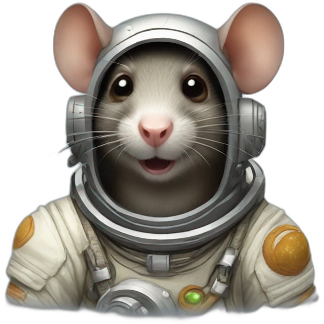 astronaut Skaven rat emoji