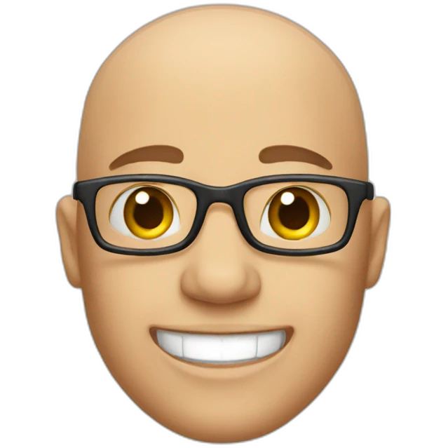 bald happy guy emoji