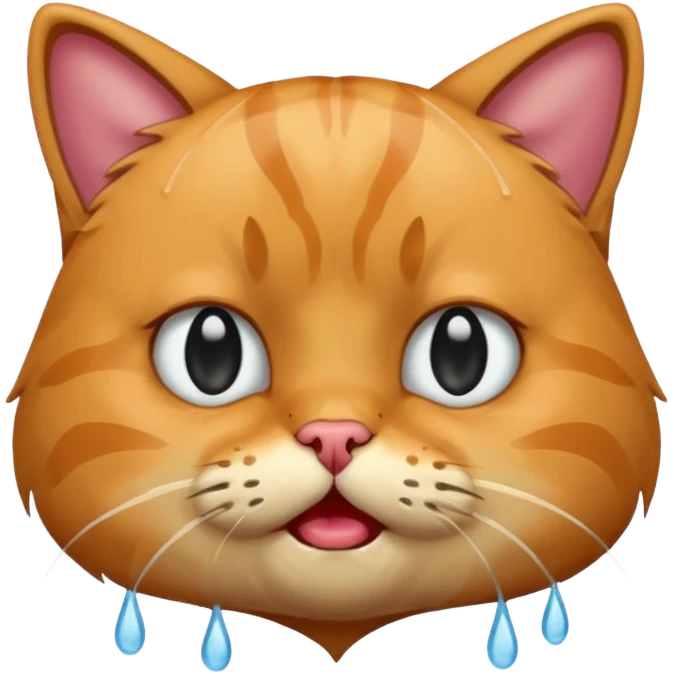 Cat crying emoji