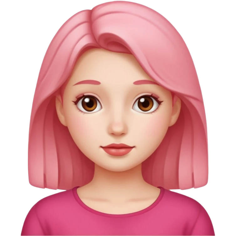 Girl with cosmetic emoji