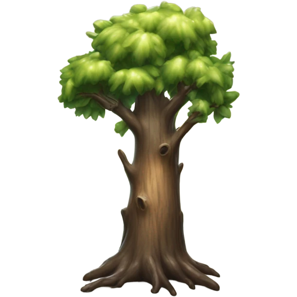 Tree with sap emoji