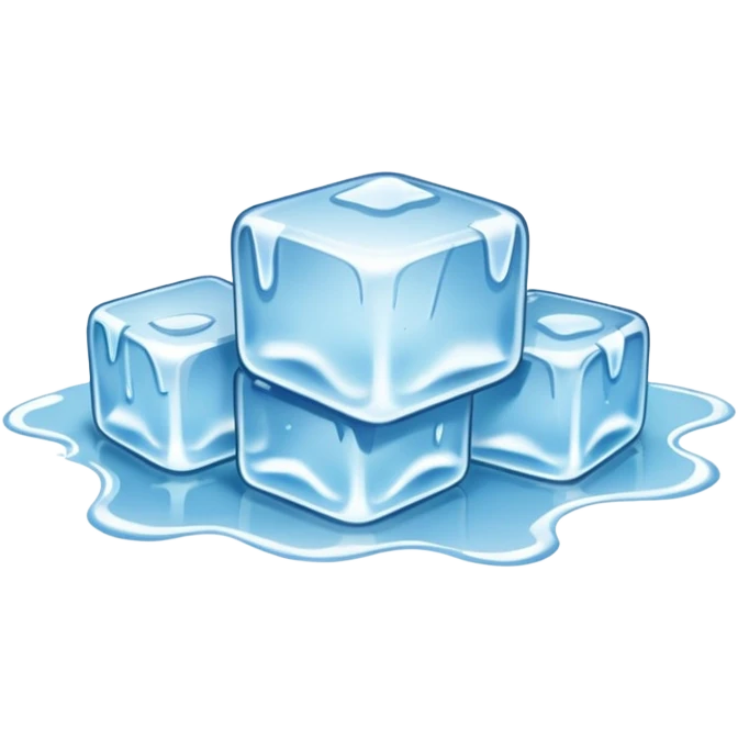 Melted Ice Cubes emoji