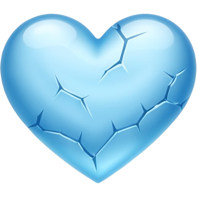 Un corazón congelado emoji