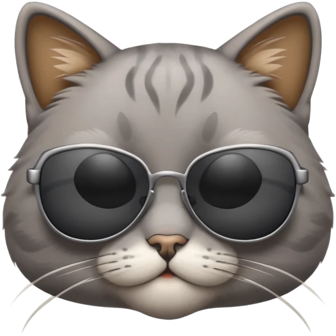 Cat wearing sunglasses emoji
