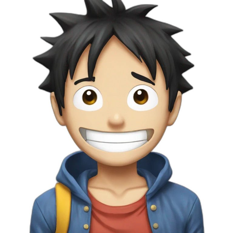 Luffy hello emoji