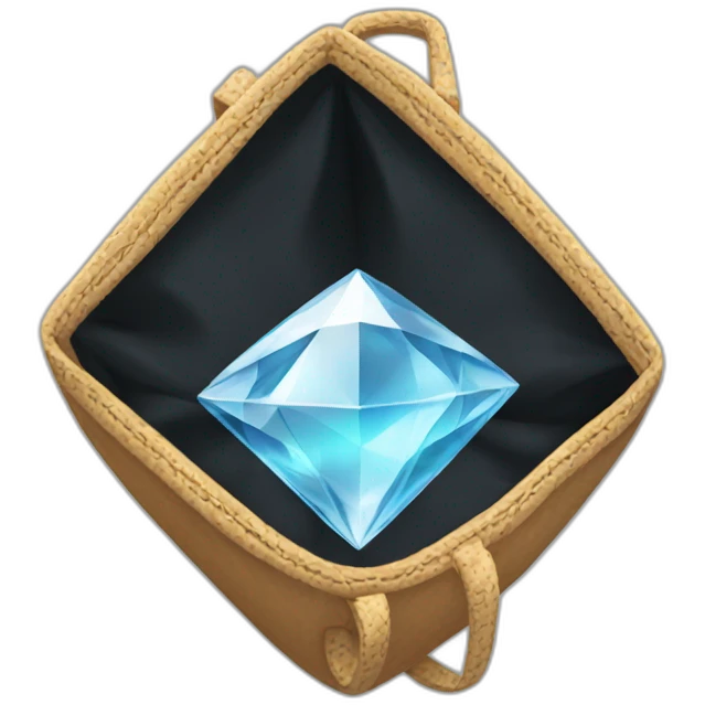 Diamond in a bag emoji
