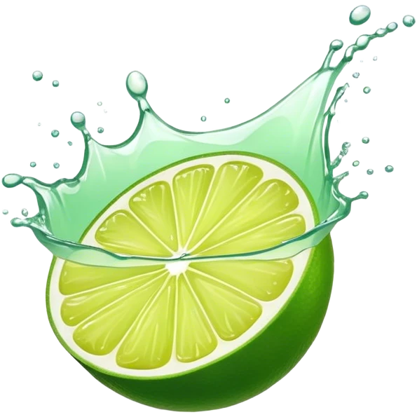 Lime juice jottled emoji