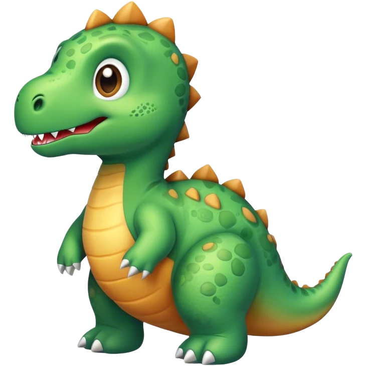 Create a Stuffed cute animal Looking Like a dino  emoji