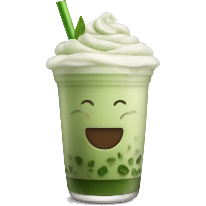 iced matcha latte emoji