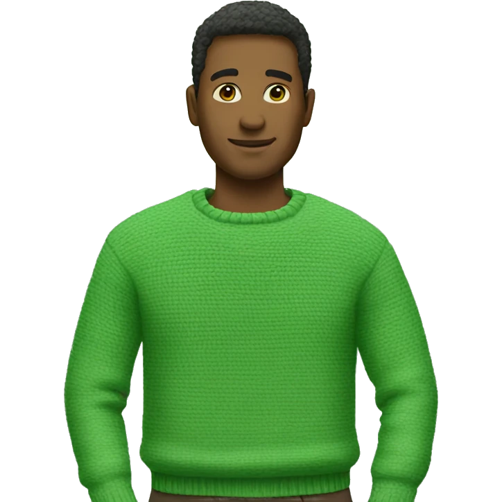 Just a green sweater without a person emoji