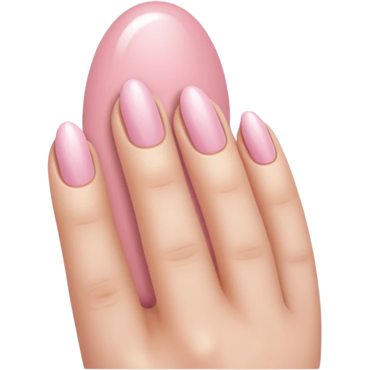 Light pink nails  emoji
