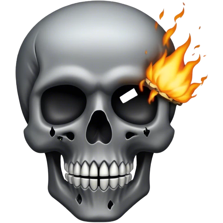Totenkopf mit einem explodierenden Kopf ￼ emoji