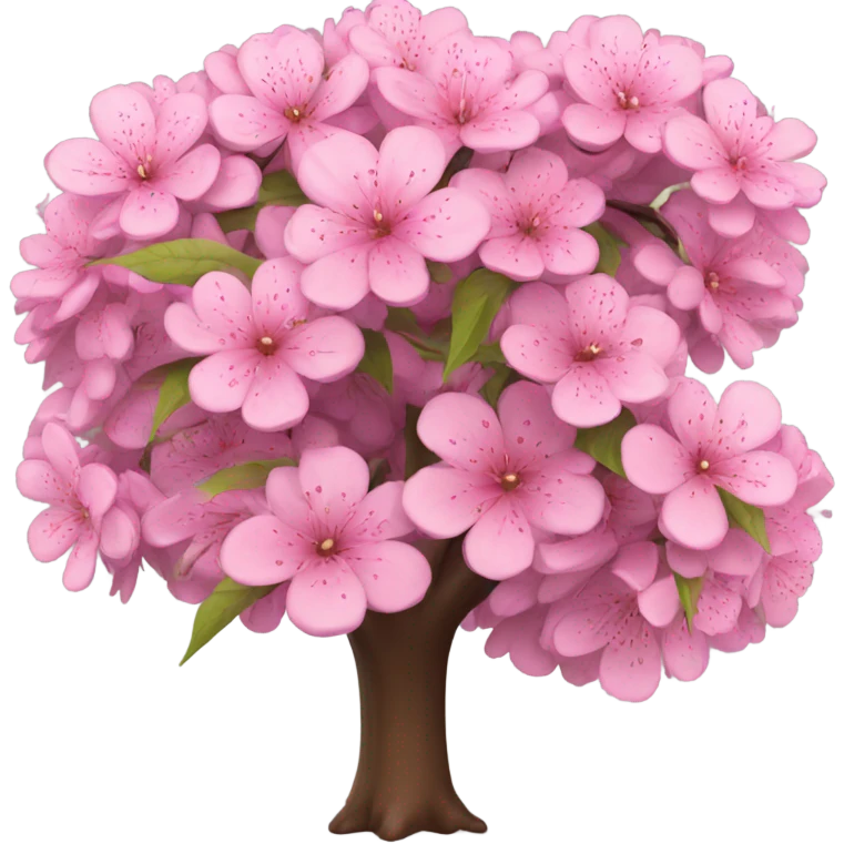 flowering tree with pink flowers emoji