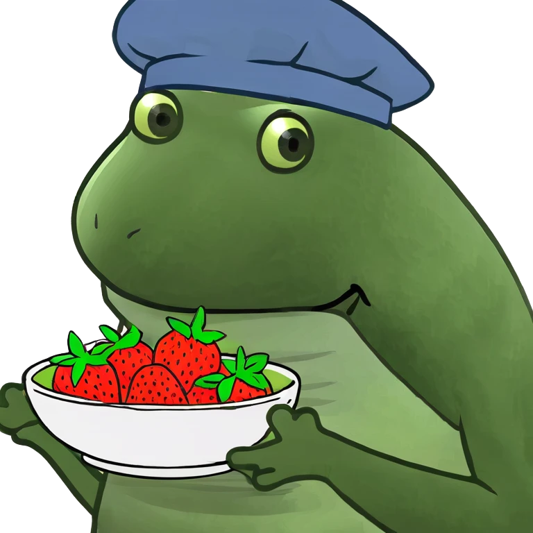 matcha with strawberries emoji