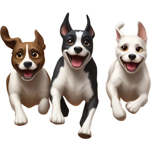 Dog racing emoji