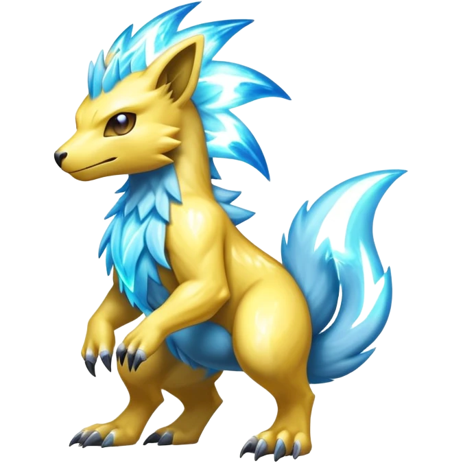  Shiny Sparkly Electric Cool Epic-Manectric-Fakémon-creature emoji